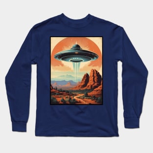 UFO Invasion In Sedona Arizona Long Sleeve T-Shirt